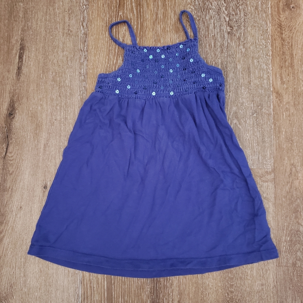 4/$20 The Children’s Place Sequin Girls Tank Top, size 7/8 dark blue purple